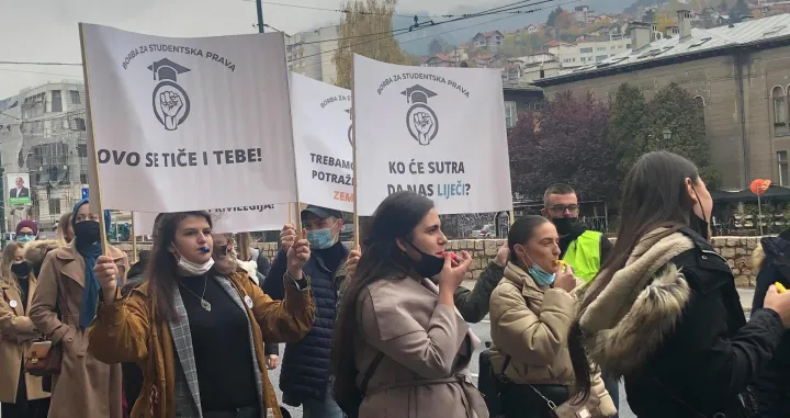 Sarajevski studenti ponovo na ulicama traže svoja prava