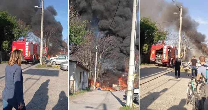 (FOTO) Požar u Zagrebu: Građane uznemirio gusti crni dim