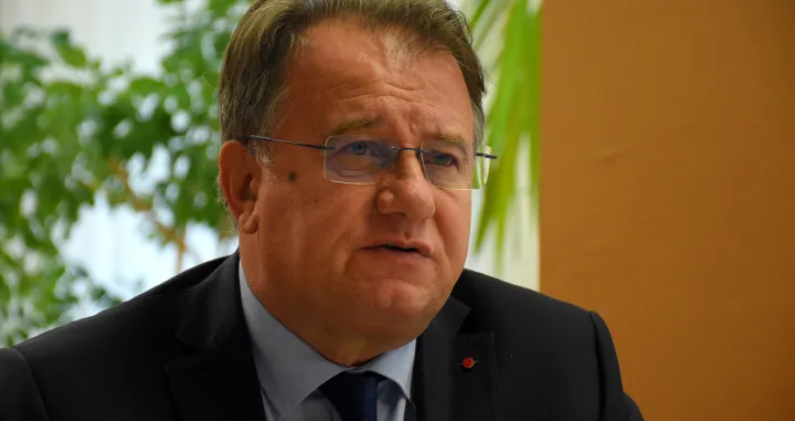 Sarajevo, Bosna i Hercegovina - 21. decembar 2021. godine:<br>Nermin Nik&scaron;ić (na fotografiji), predsjednik Socijaldemokratskepartije (SDP) Bosne Hercegovine i zastupnik Predstavničkog doma Parlamentarne skup&scaron;tine (Nihad Ibrahimkadic - Anadolu Agency)/�