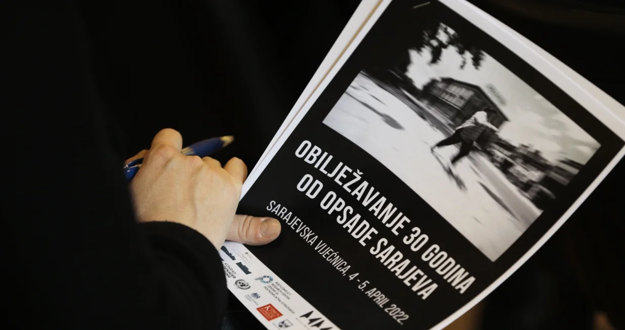 Sarajevo, BiH - 01. april 2022: Predstavnici gradskih vlasti Sarajeva najavili su u petak da će na prigodan i dostojanstven način 5. aprila biti obilježeno 30 godina od početka opsade Sarajeva, najduže opsade jednog grada u savremenoj istoriji ratovanja koja je trajala puna 44 mjeseca, a 6. aprila biće obilježen Dana grada Sarajeva, (Samır Jordamovıc - Anadolu Agency)/�