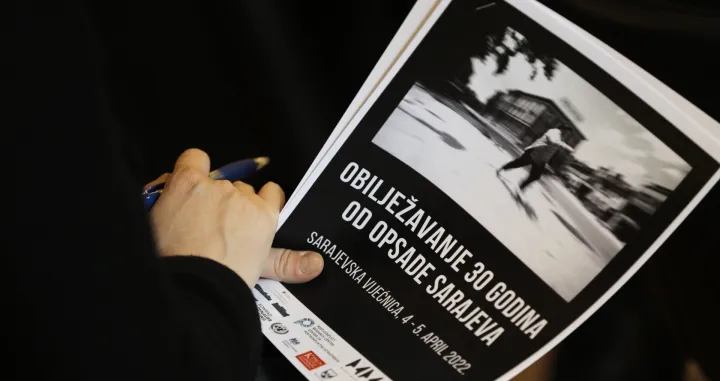 Sarajevo, BiH - 01. april 2022: Predstavnici gradskih vlasti Sarajeva najavili su u petak da će na prigodan i dostojanstven način 5. aprila biti obilježeno 30 godina od početka opsade Sarajeva, najduže opsade jednog grada u savremenoj istoriji ratovanja koja je trajala puna 44 mjeseca, a 6. aprila biće obilježen Dana grada Sarajeva, (Samır Jordamovıc - Anadolu Agency)/�