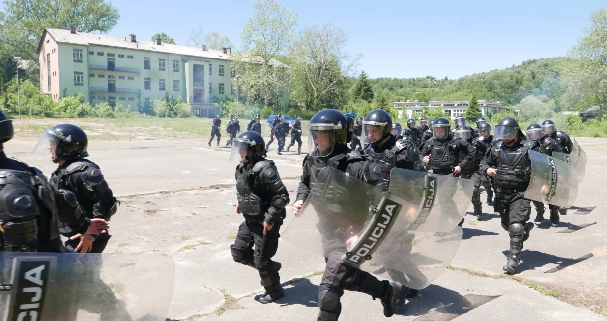 Pokazna vježba jedinica Uprave policije TK/Miren Aljić