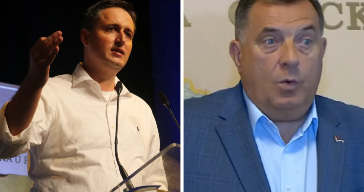 Denis Bećirović i Milorad Dodik/