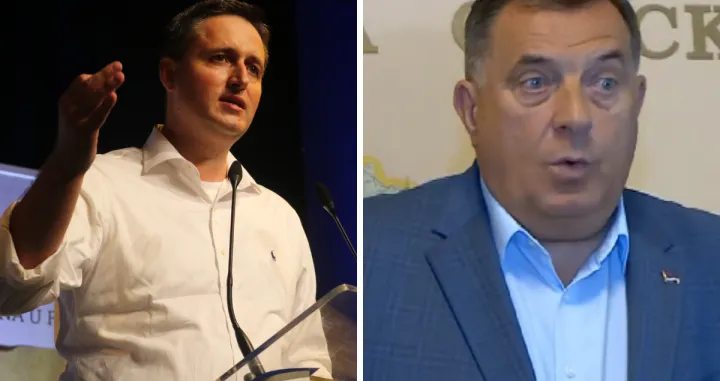 Denis Bećirović i Milorad Dodik/
