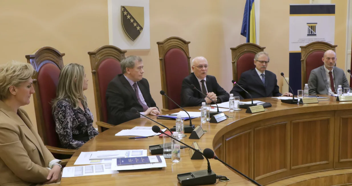 Ustavni sud BiH pres konferencija Predsjednik Mato Tadić/Senad Gubelić