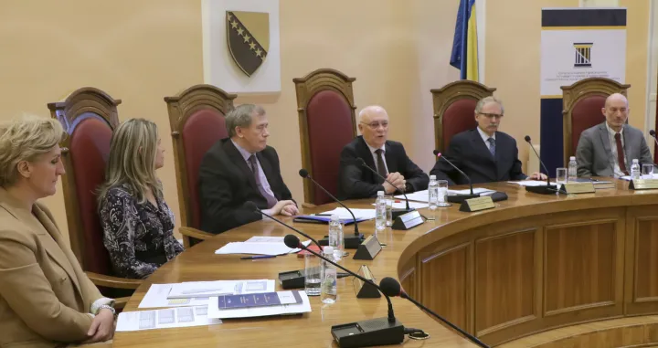 Ustavni sud BiH pres konferencija Predsjednik Mato Tadić/Senad Gubelić