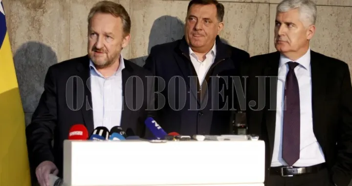 Izetbegović, Dodik i Čović/