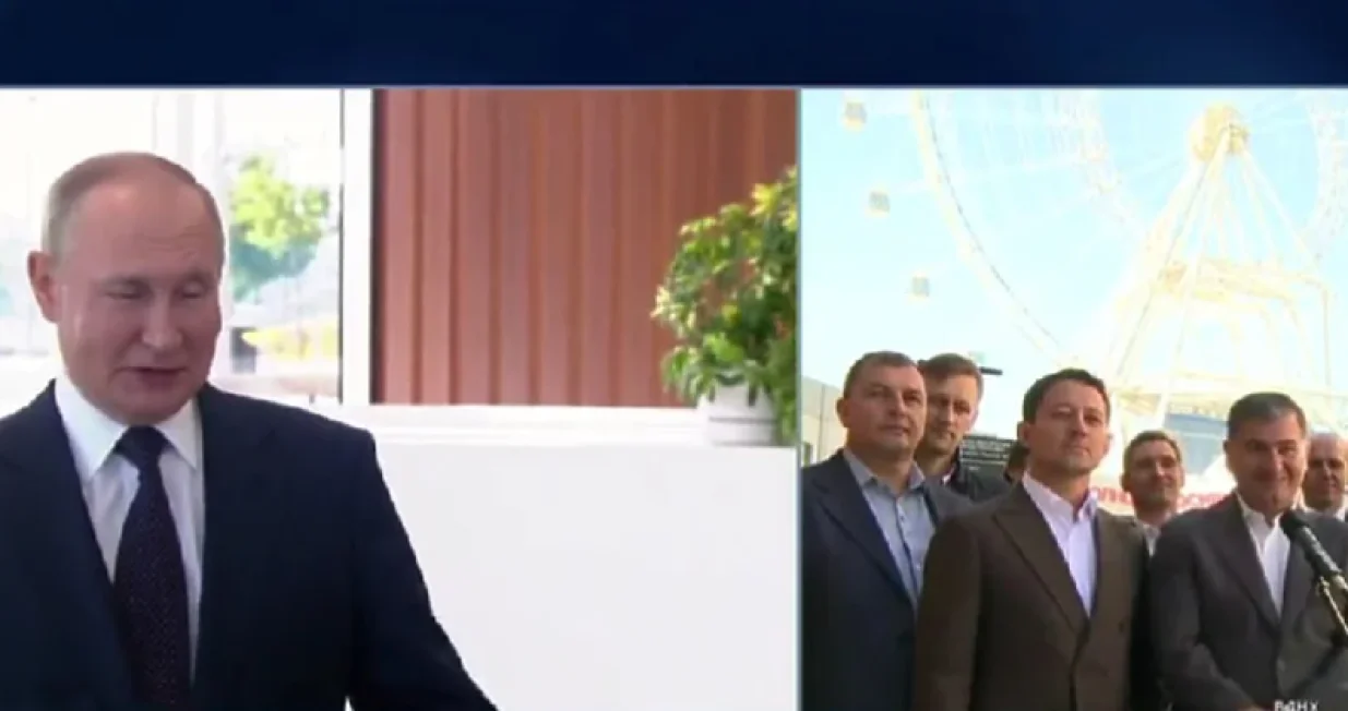 Vladimir Putin na otvaranju panoramskog točka/