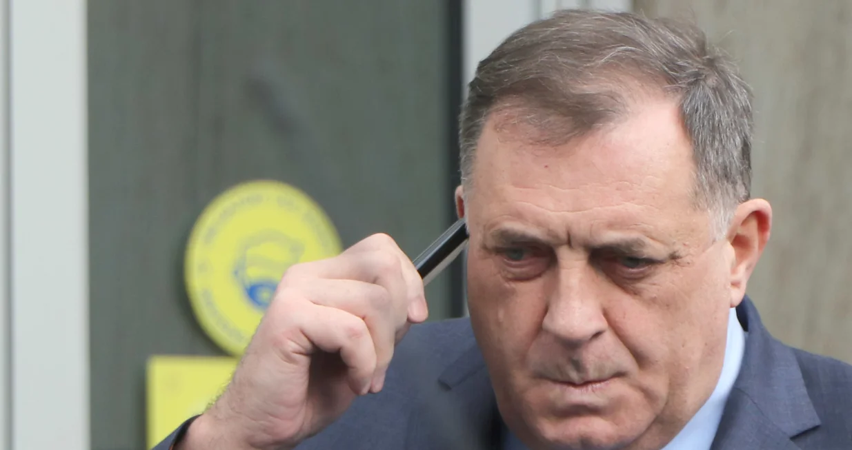 Srpski član Predsjedni&scaron;tva Bosne i Hercegovine Milorad Dodik nakon sastanka sa Josep Borrellom/Senad Gubelić