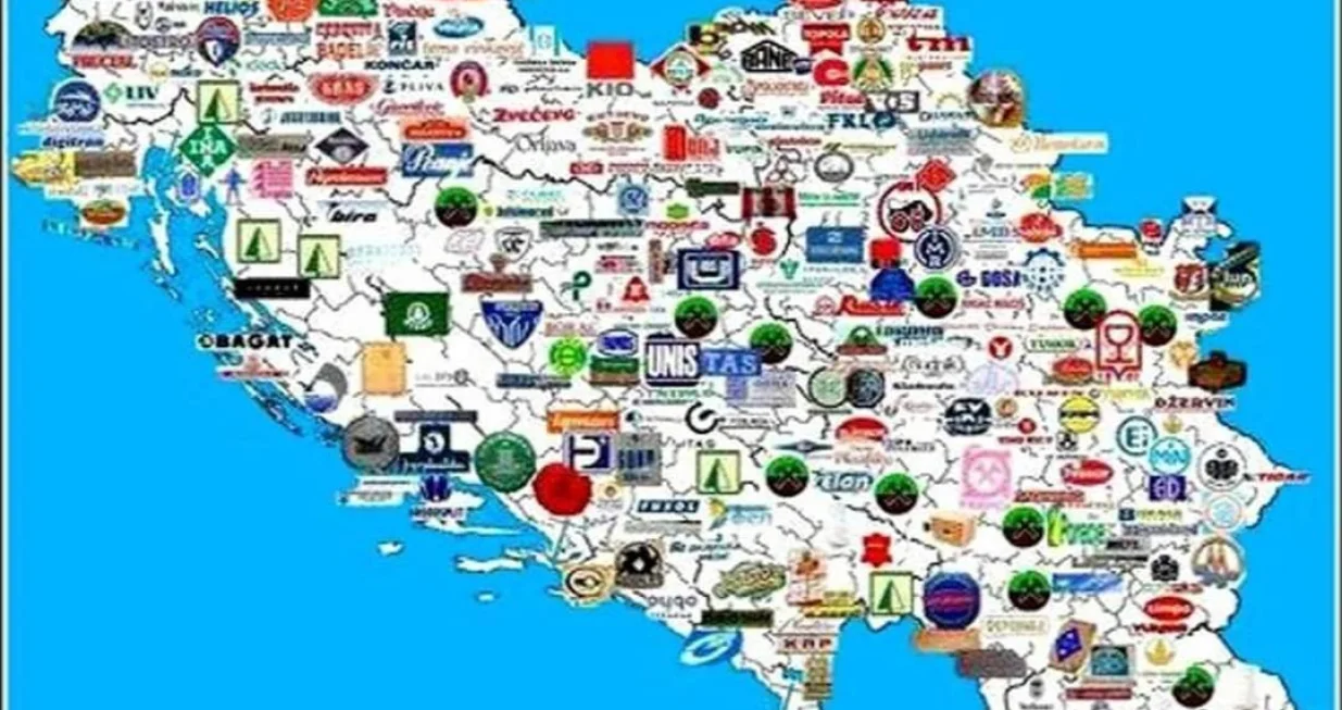 Mapa Jugoslavije s najmanje 15 fabrika motocikala, automobila, kamiona, autobusa/Facebook/