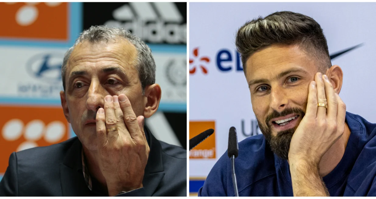 Me&scaron;a Baždarević i Olivier Giroud