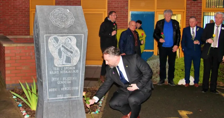 Vanja Filipović, Dan sjećanja na žrtve holokausta, Bh. centar Derby/Facebook