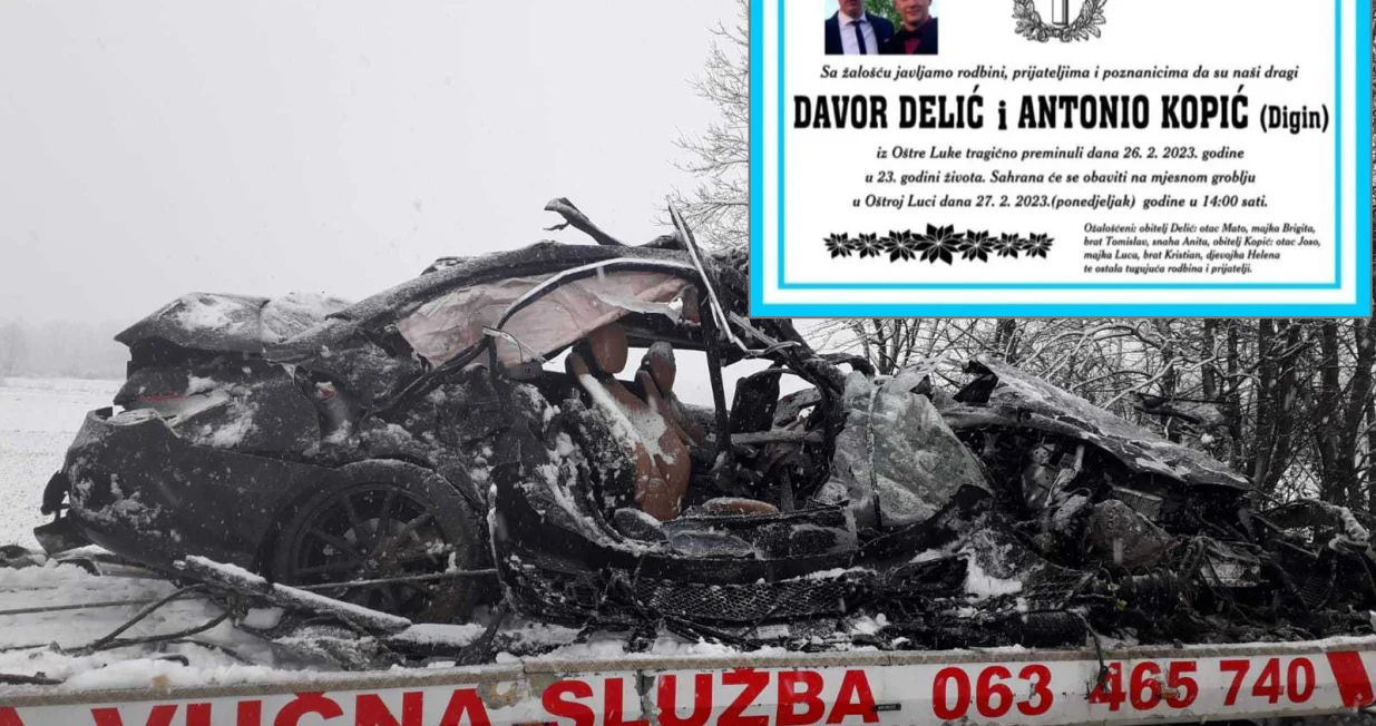 U stravičnom sudaru automobil u kojem su bili je potppuno uni&scaron;ten/