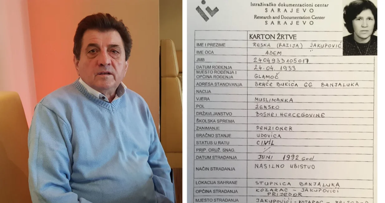 Edin Jakupović, ubijena majka Razija (Raska) Jakupović/