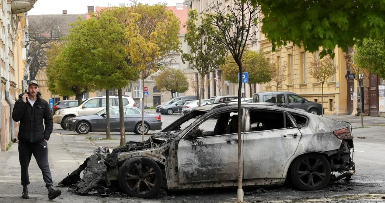 Paljevina automobila u Osijeku/