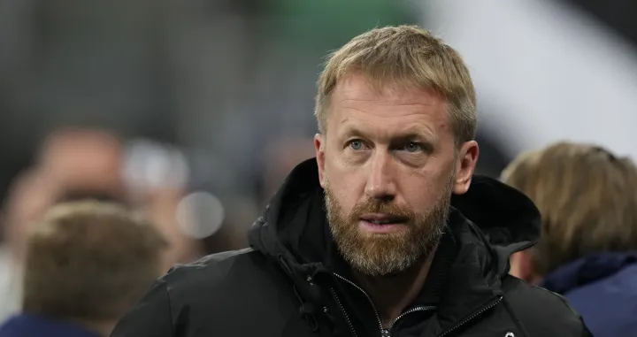 epa10302242 Chelsea manager Graham Potter reacts before the English Premier League soccer match between Newcastle United and Chelsea FC in Newcastle, Britain, 12 November 2022. EPA/Andrew Yates EDITORIAL USE ONLY. No use with unauthorized audio, video, data, fixture lists, club/league logos or 'live' services. Online in-match use limited to 120 images, no video emulation. No use in betting, games or single club/league/player publications/Andrew Yates