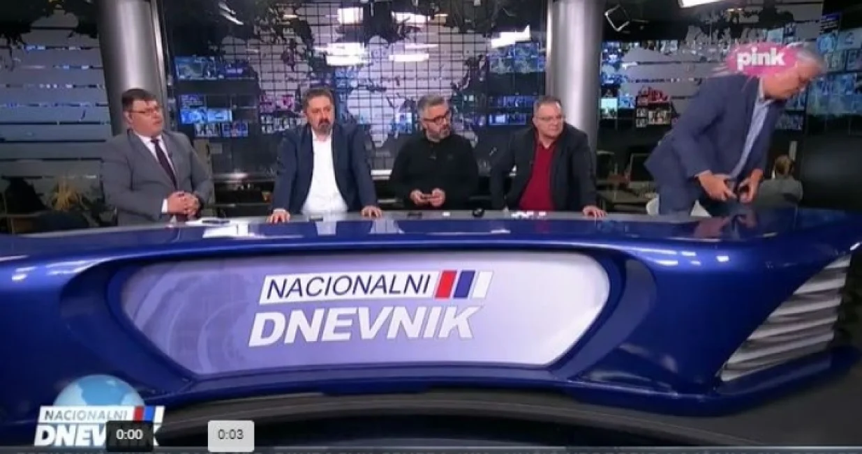 Napu&scaron;tanje studija TV Pink/