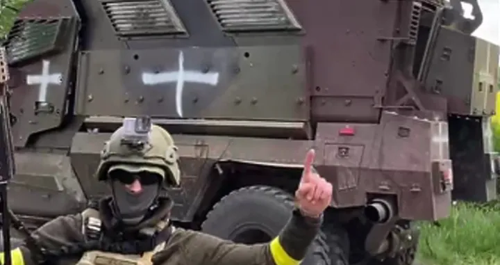 Diverzanti u Belgorodu/PrtSc/