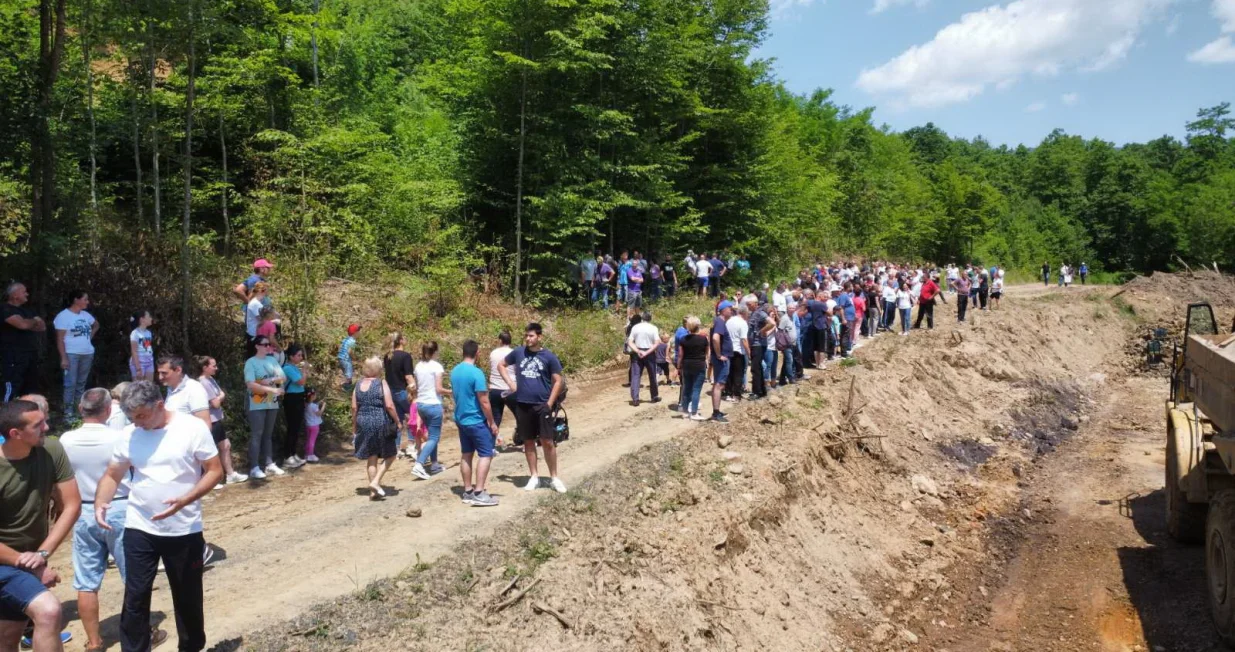 Bistrica, protesti kod Prijedora zbog otvaranja rudnika/