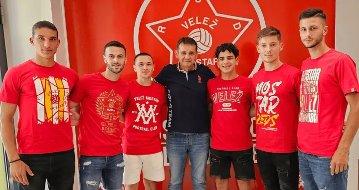 FK Velež, Faris Kadrić, Omar Kuko, Eldar Mehić, Đanis Gosto, Dženan Puce i Amar Milak