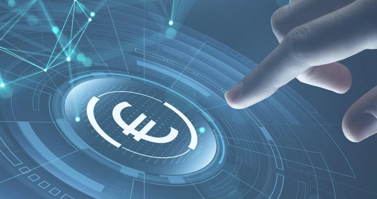 digitalni euro ilustracija/