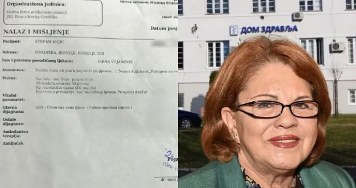 Šemsa Suljaković razbio sebi glavu/