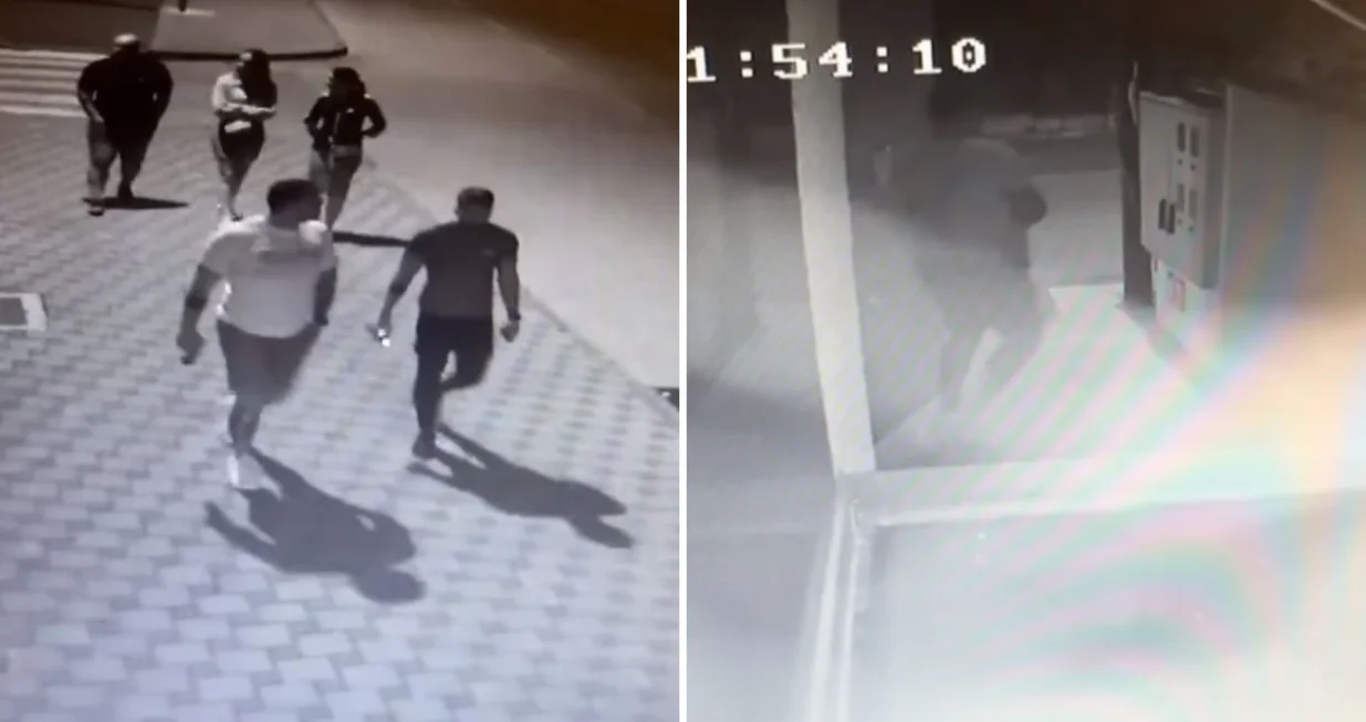 Snimak muškarca koji je urinirao po dvorištu džamije/Screenshot/