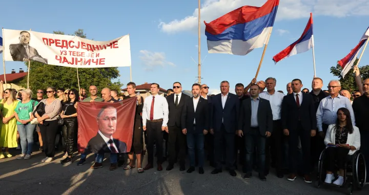 protest podrške za Dodika istočno Sarajevo/Senad Gubelić