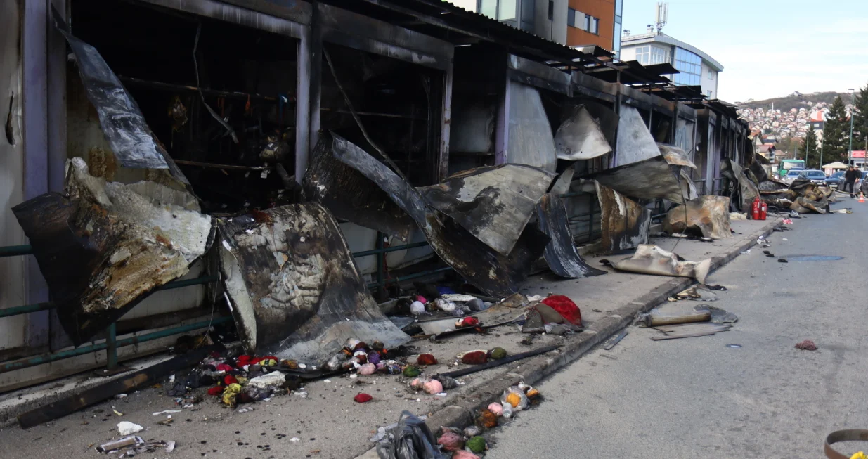 Dan nakon požara Pijaca Kvadarant/Senad Gubelić