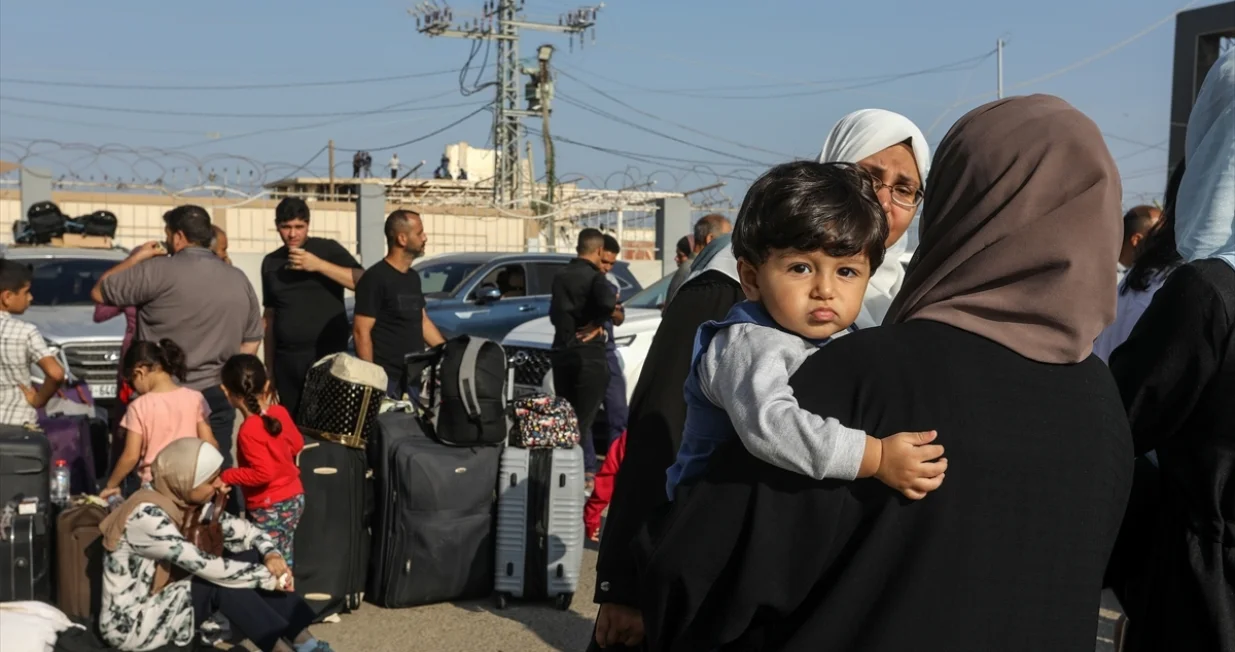 Granični prelaz Rafah (Egipat), otvorena granica za povrijeđene u Gazi, Gaza, Pojas Gaze, Palestina, izraelski napadi/Anadolija