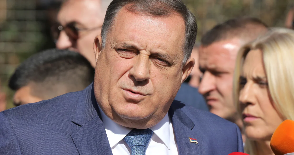 Obraćanje Predsjednika RS-a Milorada Dodika nakon roči&scaron;ta u Sudu Bih/Senad Gubelić