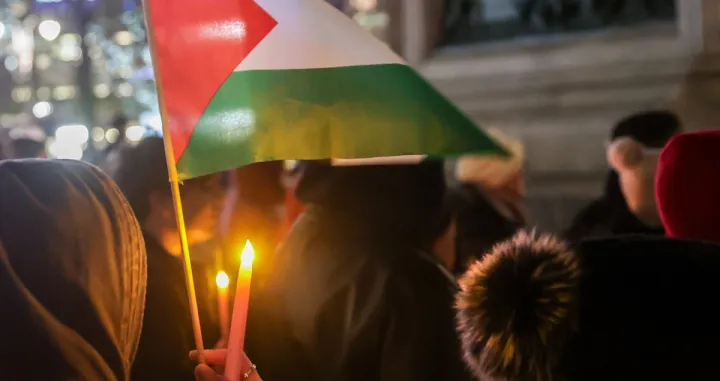 Hanuka, Jevreji na ulicama New Yorka (Columbus Circle), jevrejska zajednica pozvala na prekid vatre u Gazi (Gaza, Pojas Gaze, Palestina)/Anadolija