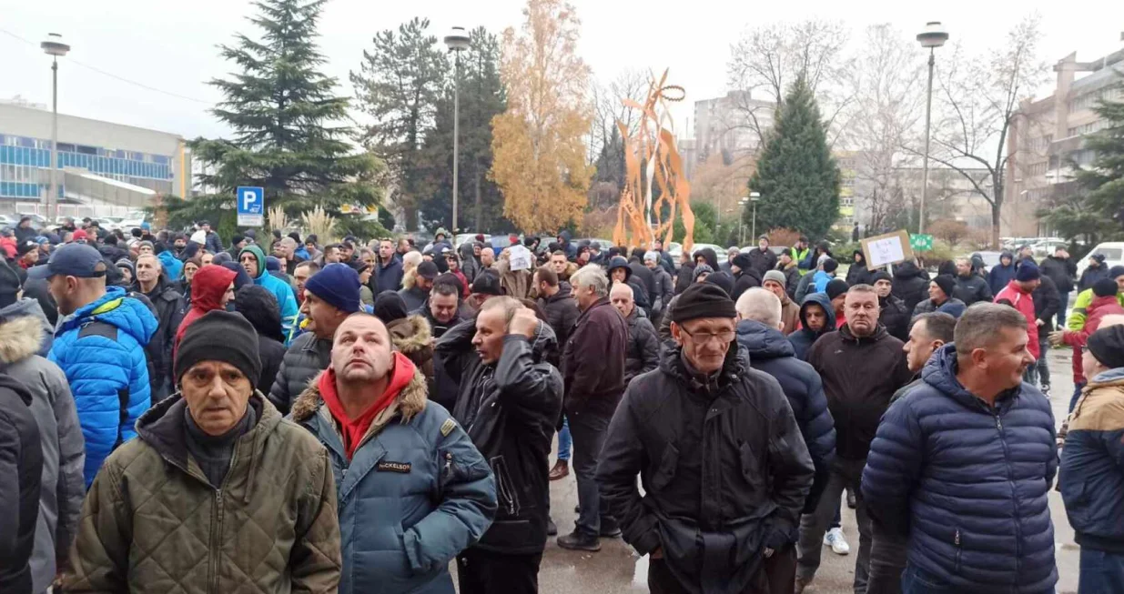ArcelorMittal Zenica, protest radnika/Muhamed Tunović/