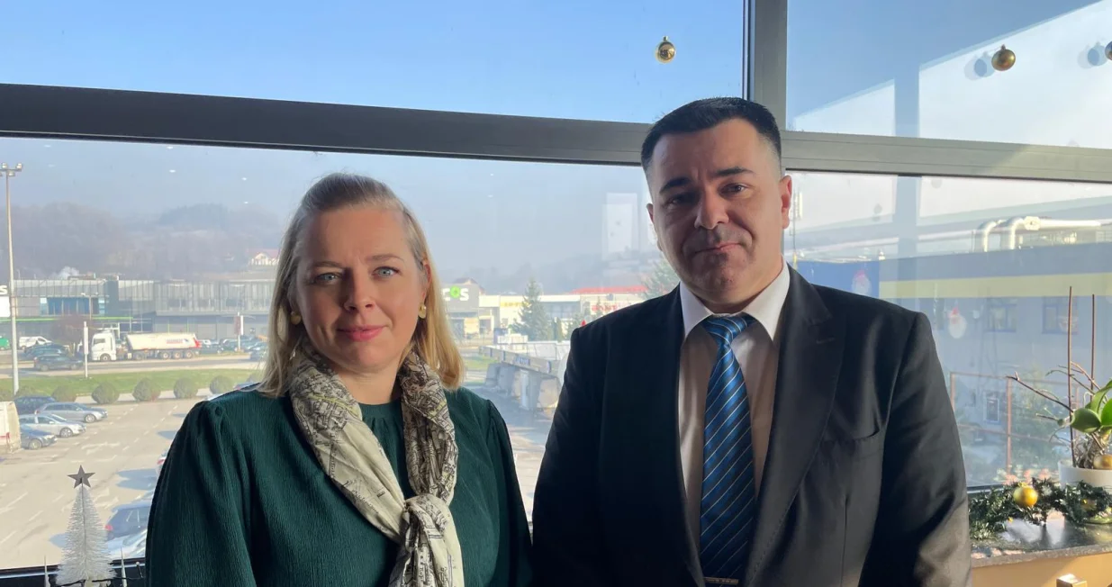Vidović sa predstavnicom britanske ambasade u BiH/Hvs