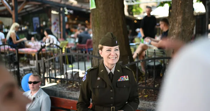 Brigadna generalica Pamela McGaha, komandantica NATO-&scaron;taba Sarajevo/