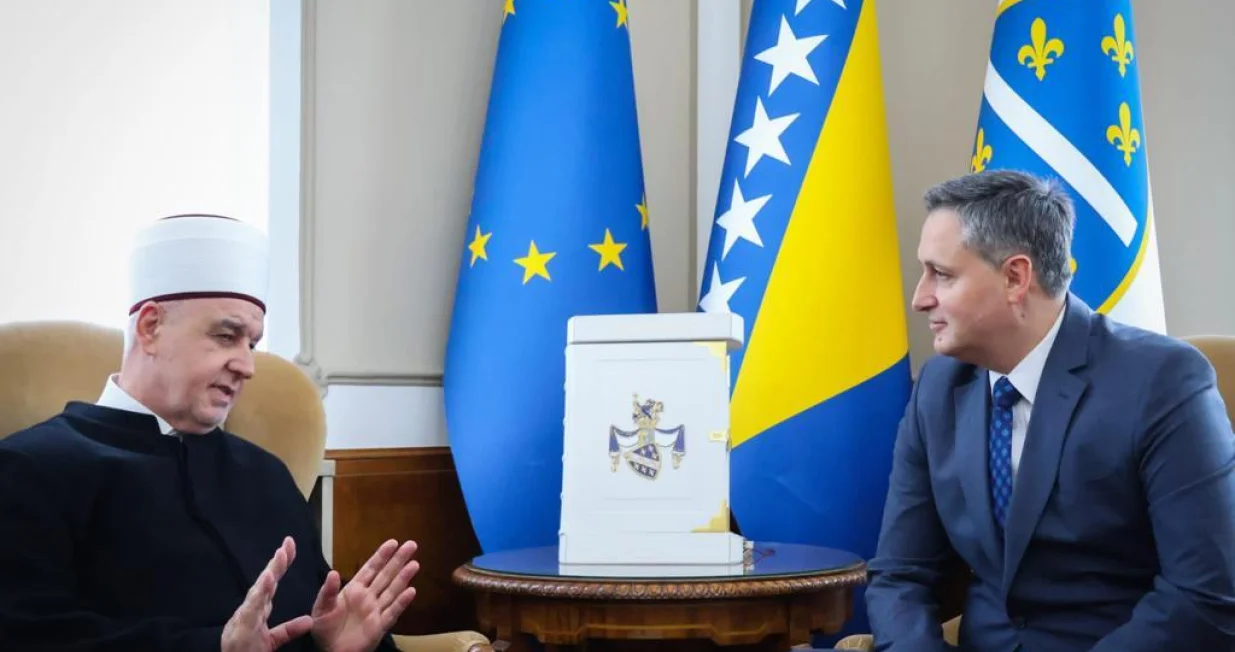 Husein ef. Kavazović i Denis Bećirović/Predsjedništvo Bih