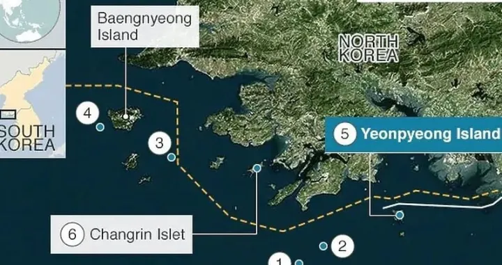 Korejski poluotok, Sjeverna Koreja, Južna Koreja, ispaljivanje granata, 200 granata/BBC/