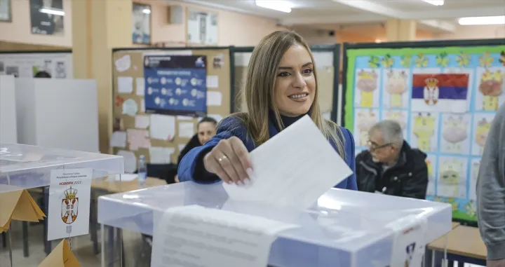 Vanredni izbori u Srbiji - glasanje 17. decembar 2023/- Milica Đurđević Stamenković /ANADOLIJA/