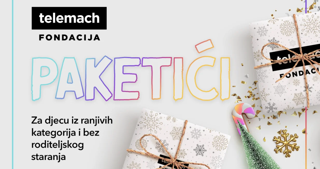Telemach fondacija dijelila paketiće/