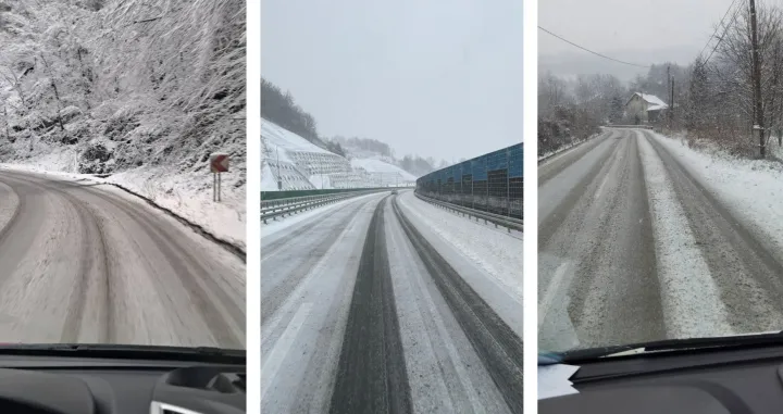 Snijeg na bh. cestama/Društvene mreže/Namik Šahinpašić