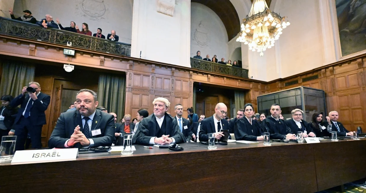 Saslušanje, rasprava, izraelski tim, Međunarodni sud pravde u Haagu, tužba: Južnoafrička Republika protiv Izraela, tužba za genocid<br>/Anadolija