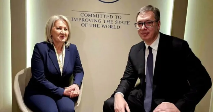 Borjana Krišto i Aleksandar Vučić/