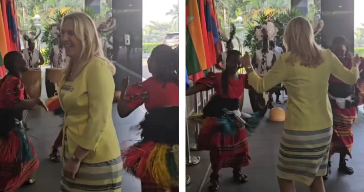 Željka Cvijanović plesala u Ugandi/Namik Šahinpašić