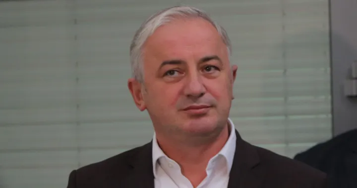 Pres-konferencija predsjednika Srpske demokratske stranke Mirka Šarovića, predsjednika Partije demokratskog progresa Branislava Borenovića i predsjednika liste "Za pravdu i red" Nebojše Vukanovića/Senad Gubelić