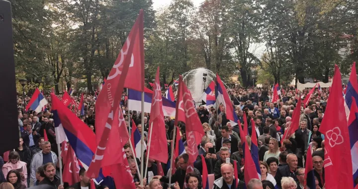 skup otadžbina zove, snsd, milorad dodik, banja luka<br>goran dakić/