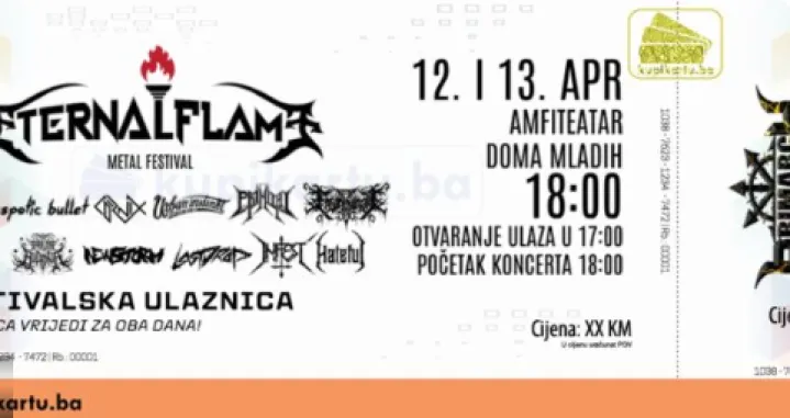Karte za Eternal Flame Fest/ Primarch booking/