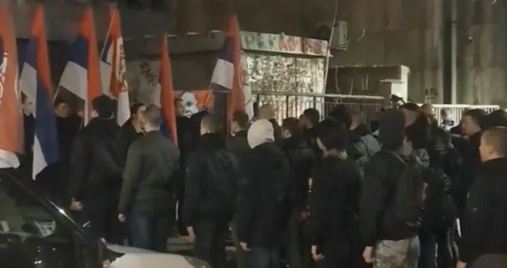 Neonacisti i ultradesničari na skupu/ X/