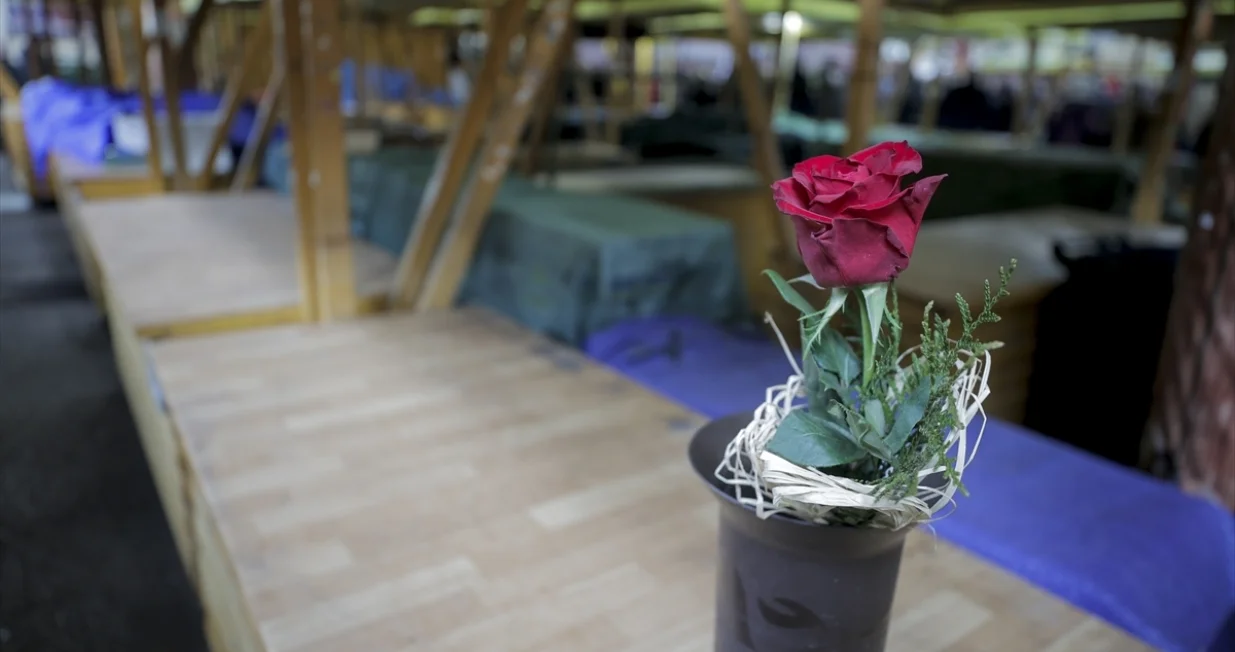 30. godi&scaron;njica masakra na Markalama, pijaca Markale, Sarajevo/Anadolija