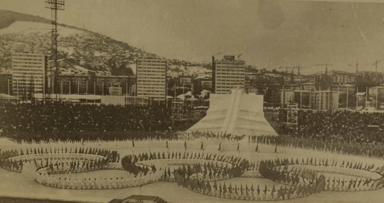 Olimpijski krugovi mira, mladosti i prijateljstva na stadionu Koševu