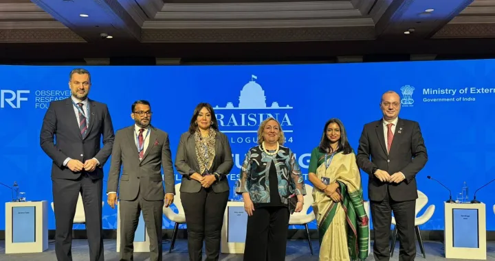 Elmedin Konaković, panel "Podijeljena politika: Da li je razvoj žrtva rata", New Delhi, Indija/Mvp Bih